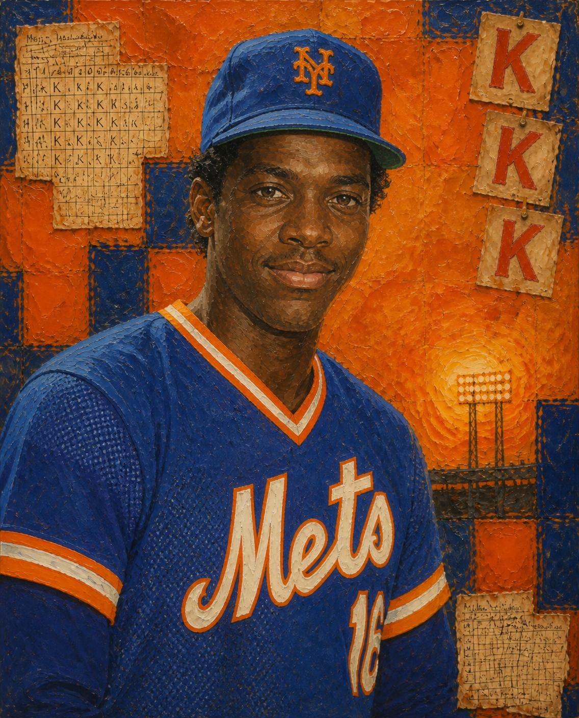 Doc Gooden, SI portrait by Higgie